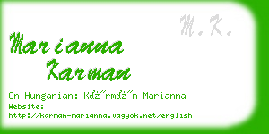 marianna karman business card